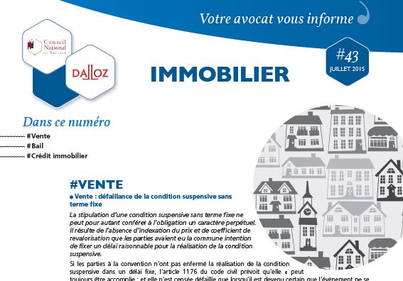  #AvocatGuadeloupe Le #CabinetFerly vous infome : Actualités Droit Immobilier