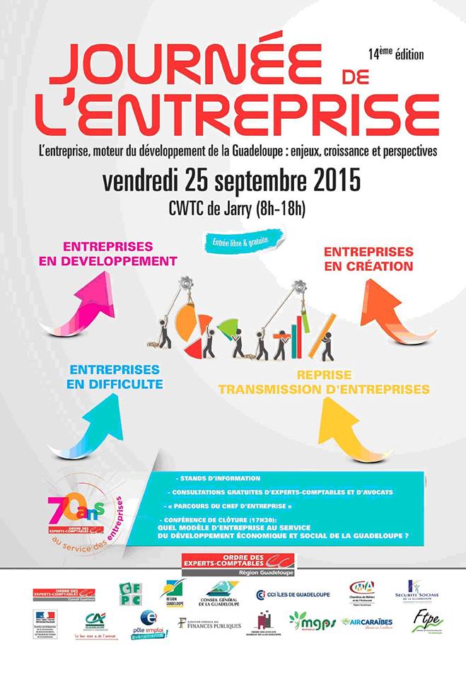 La journée de l’entreprise qui aura lieu le vendredi 25 septembre au CWTC et à laquelle @Avocats_Gpe participe ! #Avocat #Guadeloupe 