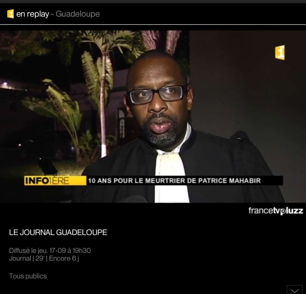 8ans de combats, 3 jours d'audience, 5 heures de délibéré et c'est gagné - Hugues Grillon - Cabinet Ferly #Avocat #Guadeloupe #Pénal