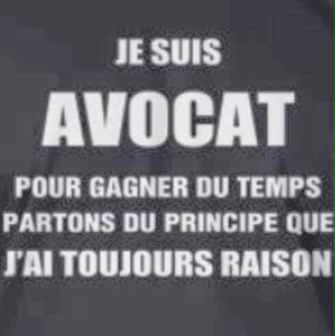 Un peu " d'humour " pour démarrer la semaine  ! #MotAvocat 