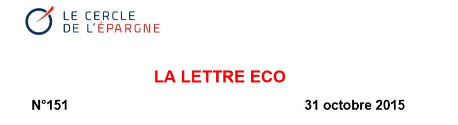 Le cercle de l'épargne - La lettre éco - Octobre 2015