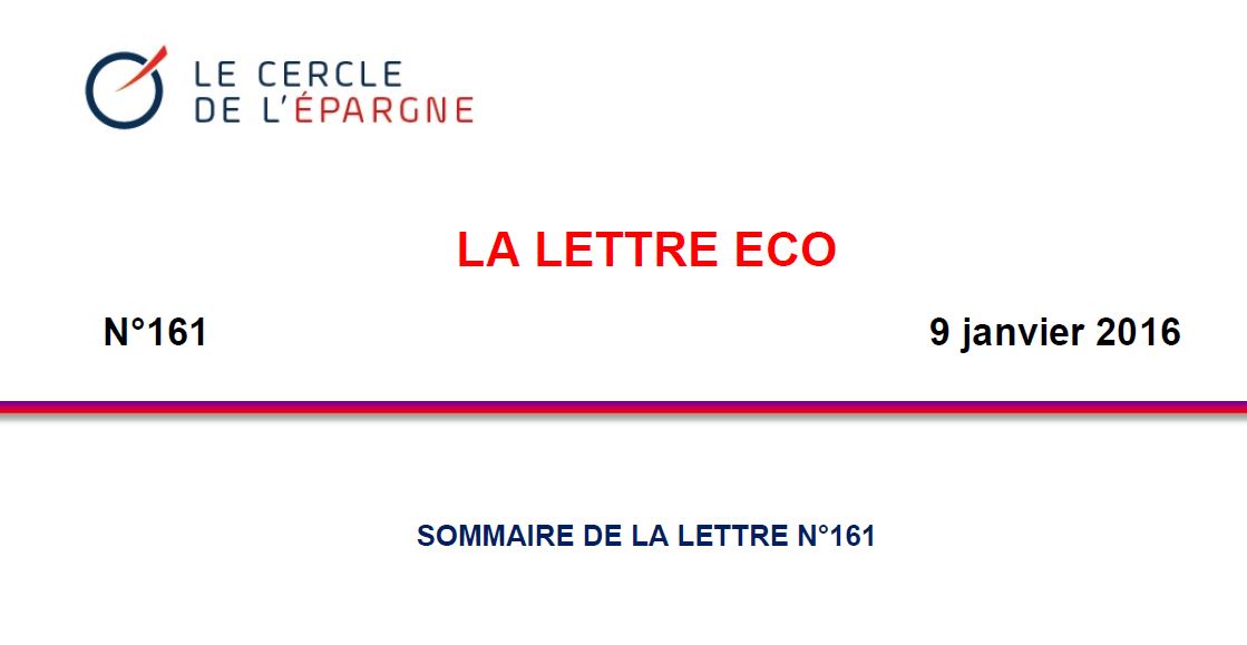 Lettre éco du Cercle de l’épargne #AvocatGuadeloupe 