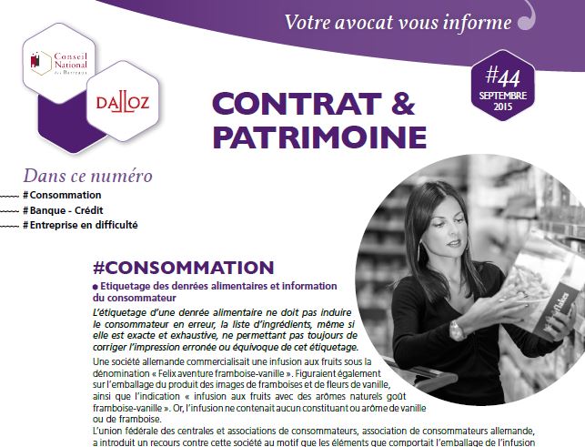 #CabinetFerly vous informe en #contrats et patrimoine