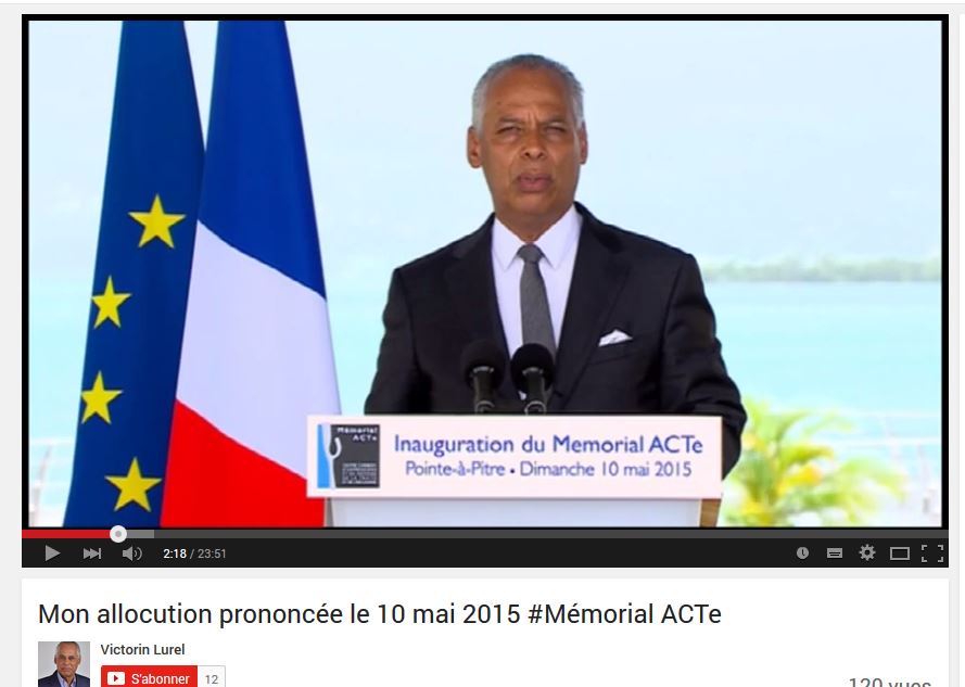 Retour en vidéo sur le discours du Président #VictorinLUREL #MémorialACTe